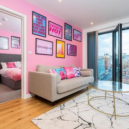 Maevela Apartments ☆ Pink Luxury Apartment With Balcony - Birmingham City Centre - 5 Min Walk From Bullring, Cube, Mailbox, New Street Station - Free Netflix & Wifi Eksteriør billede