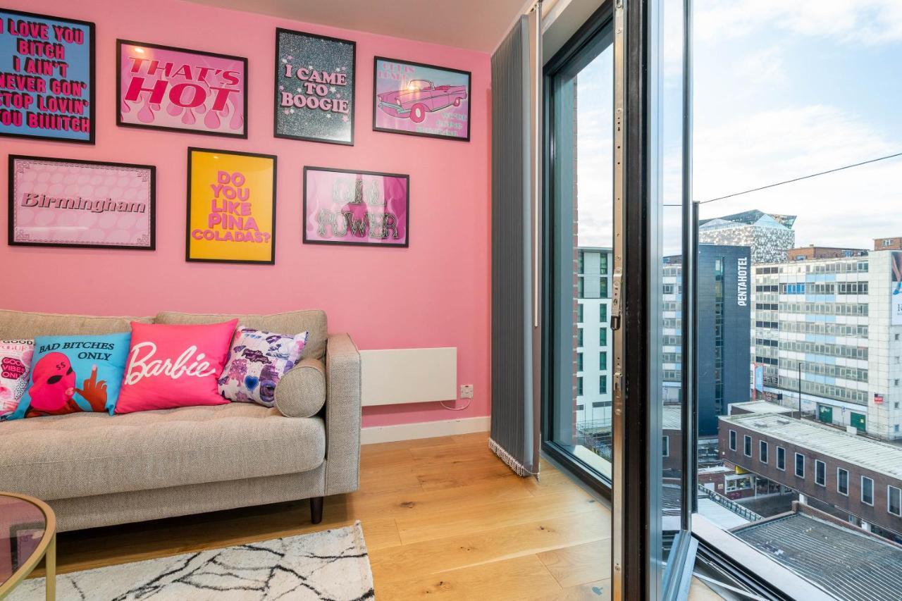 Maevela Apartments ☆ Pink Luxury Apartment With Balcony - Birmingham City Centre - 5 Min Walk From Bullring, Cube, Mailbox, New Street Station - Free Netflix & Wifi Eksteriør billede